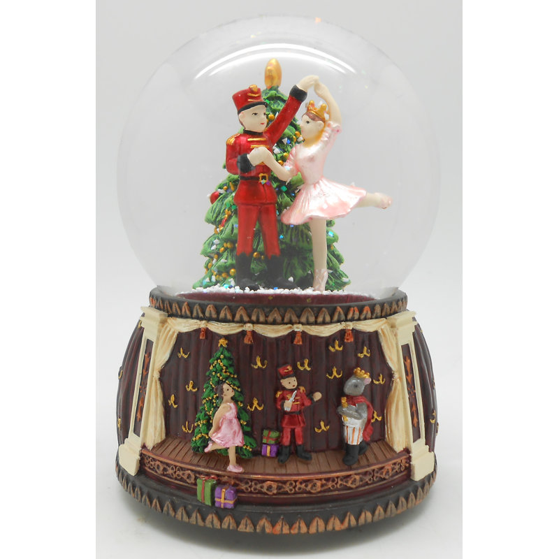 The Holiday Aisle® Snow Globe Nutcracker Ballet with Melody Nutcracker